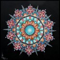 Balance in Blau Acryl auf Leinwand;
100 x 100 cm